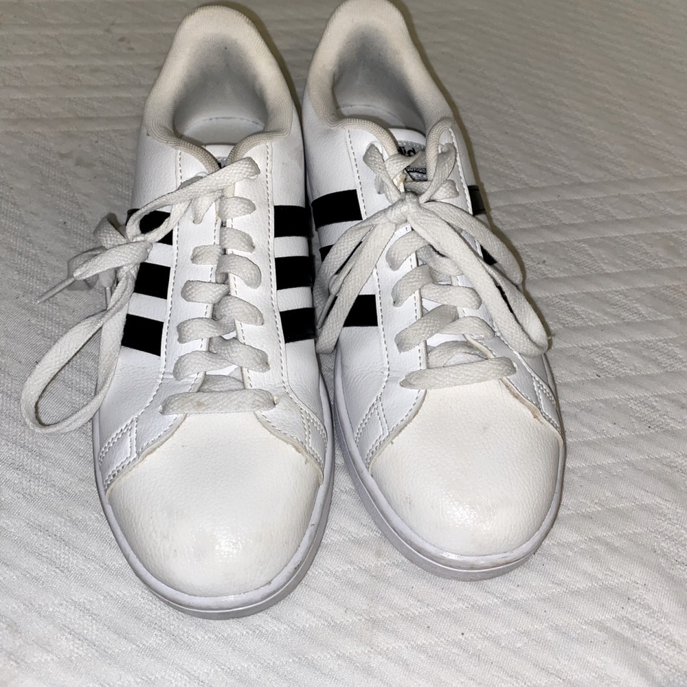 White Adidas size 9